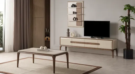 Product img 2, Aura Ahşap Ayaklı Modern Tv Ünitesi